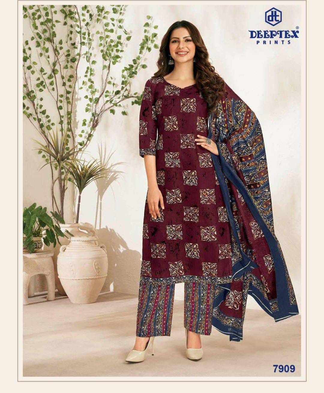 Deeptex Vol 79 Printed Cotton Dress Material Catalog